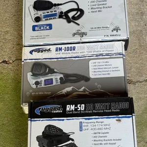 Three Rugged Radios: RM-45R, RM-100R and RM-50