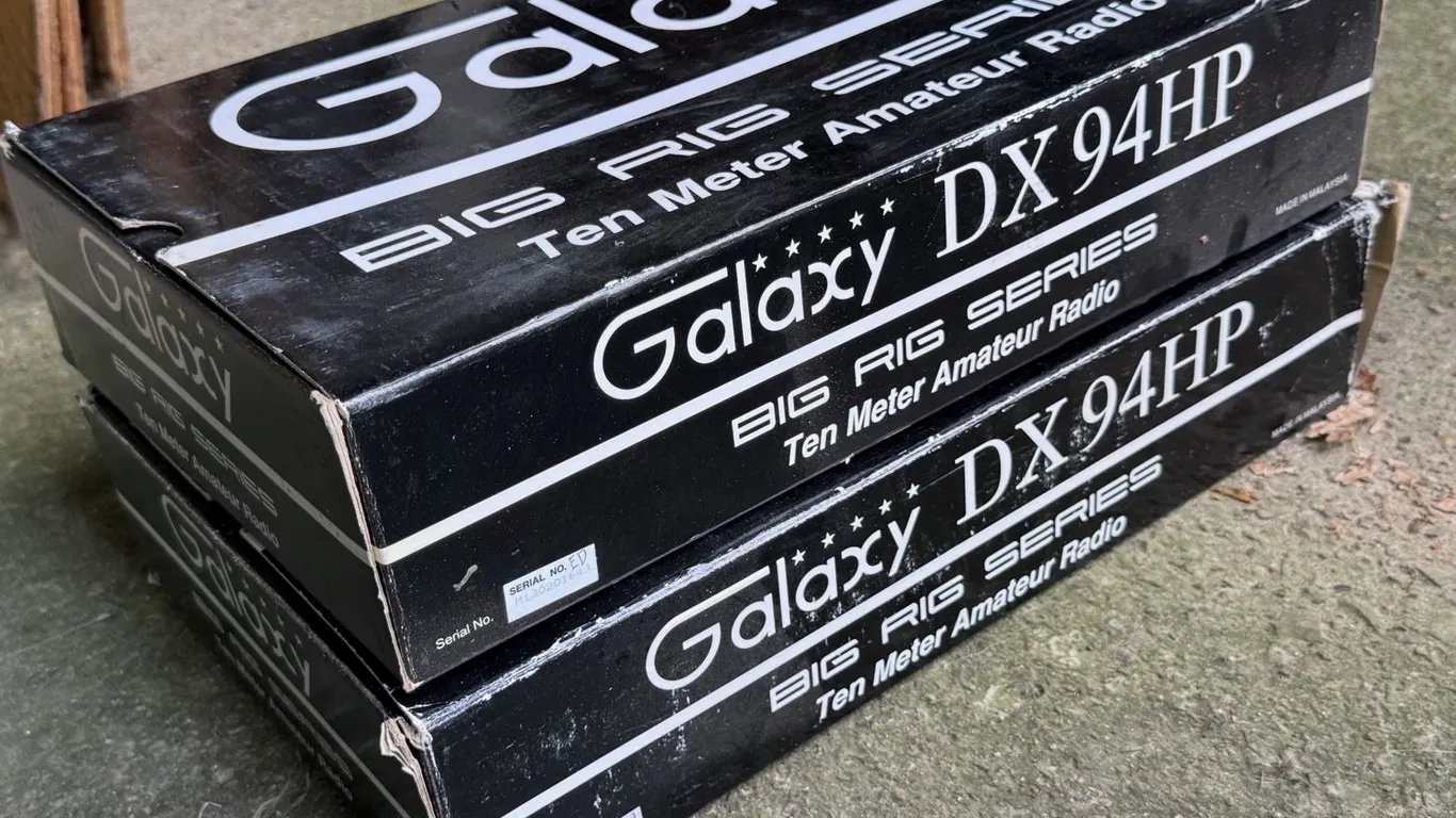 Pair of Galaxy DX 94HP Big Rig Series CB Radios, New Old Stock
