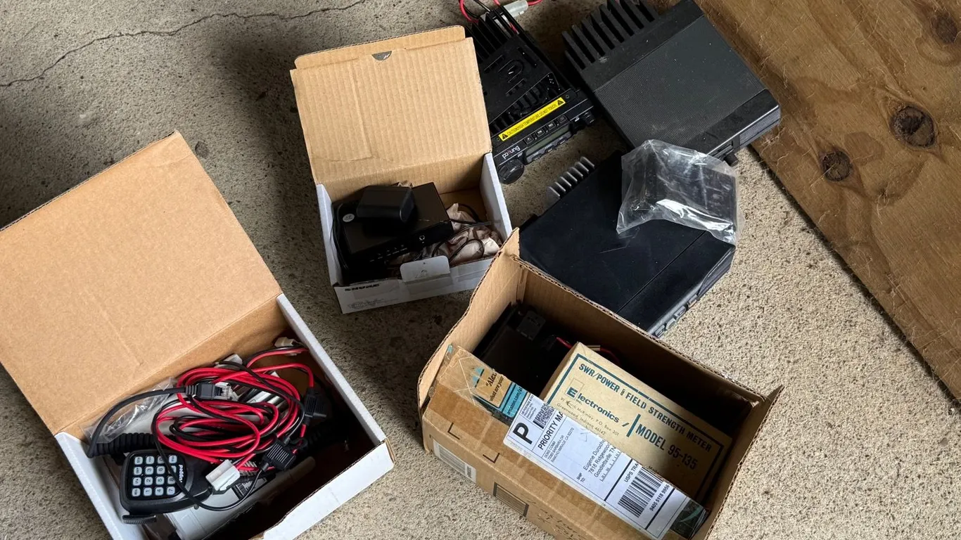 CB Radio Lot with Accessories and Supplies