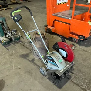 EarthWise elec garden tiller, chop saw & cream can