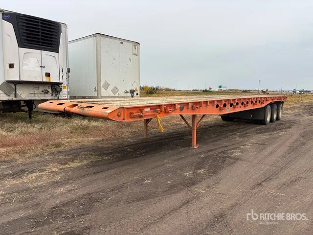 2004 Peerless PPT-45-5086-3A 50 ft Tri/A Flatbed Oilfield Trailer