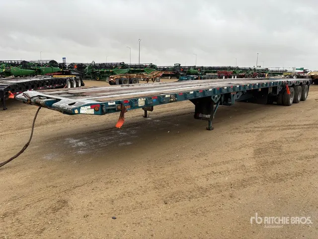 2018 Doepker 53 ft 24-Wheel Flatbed Oilfield Trailer
