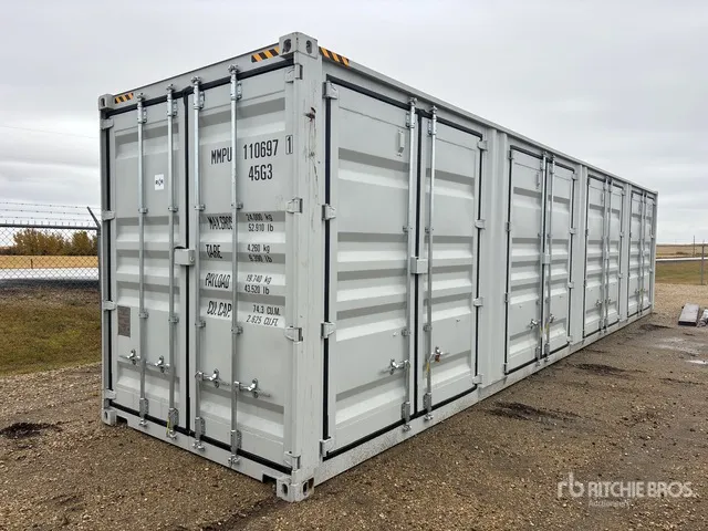 2026 40 ft High Cube Multi-Door Storage Container