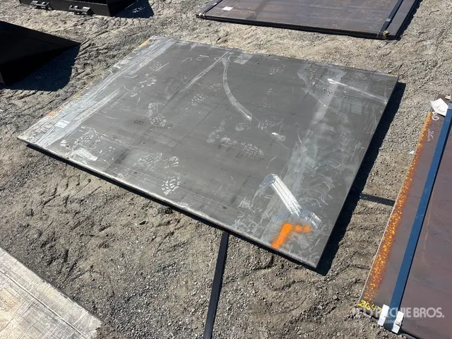 Quantity of (2) 2026 Kit Containers 64 in x 90 in (1 in Thick) Steel Plates