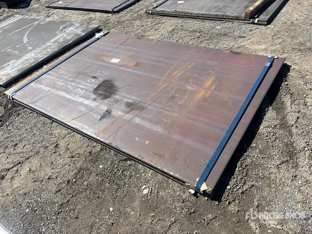 Quantity of (2) 2026 Kit Containers 61 in x 92 in (.75 in Thick) Steel Plates