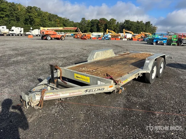 2017 Felling FT-12 IT-I-G 12 ft Tri/A Tilt Deck Trailer