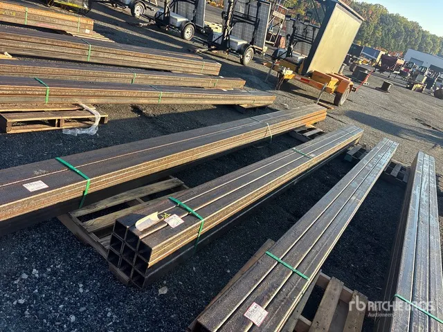 Quantity of (9) 2026 Kit Containers Steel 222x3.5x3.5 Pipe