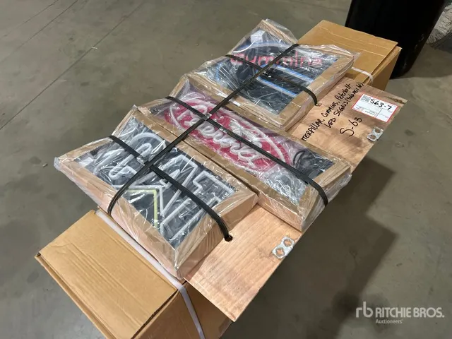 Quantity of Caterpillar, Cummins, Peterbilt Neon Sign (Unused)