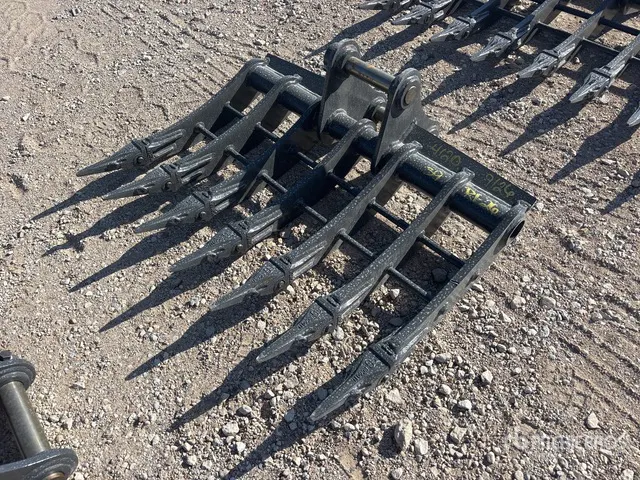 2026 Warrior WBRC05-1000 39 in Excavator Rake - Fits Cat 305 / 5 - 6 ton (Unused)