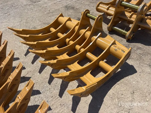 2026 Warrior WBRC12-1620-1 64 in Excavator Rake - Fits Cat 312 / 10 - 12 ton (Unused)