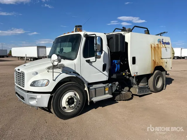 Schwarze A7 Tornado on 2016 Freightliner M2 106 Sweeper Truck