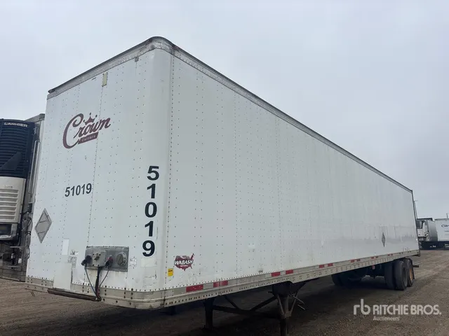 2007 Wabash 53 ft x 102 in T/A Van Trailer