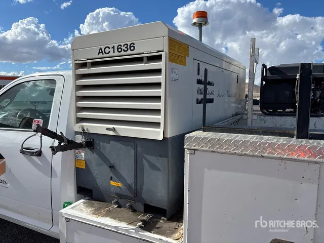 2014 Atlas Copco 185 cfm Skid-Mounted 4.4 gal Air Compressor