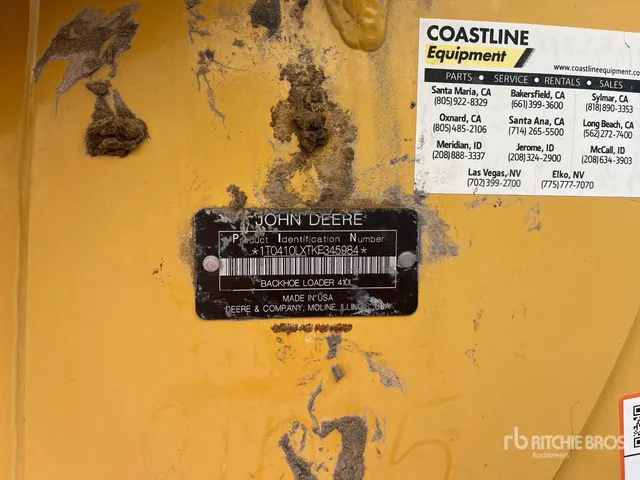 2019 John Deere 410L 4x4 Backhoe Loader