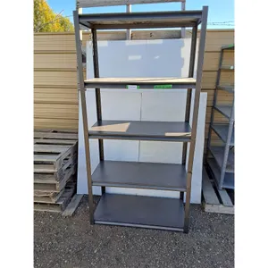 ***Metal 5 Tier Rack with MDF Shelving- Can't Ship
