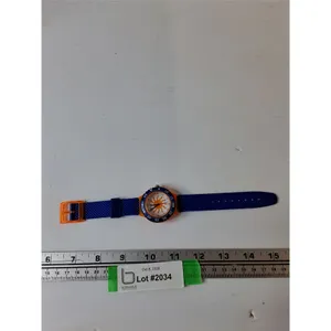 Biotherm France Quartz Watch Blue Band Working