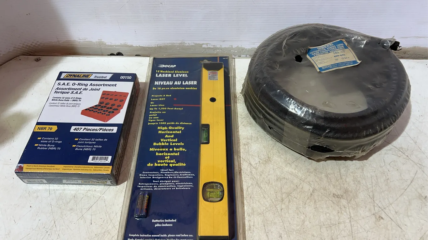 O-Ring Assortment, Laser Level, Automotive Loom