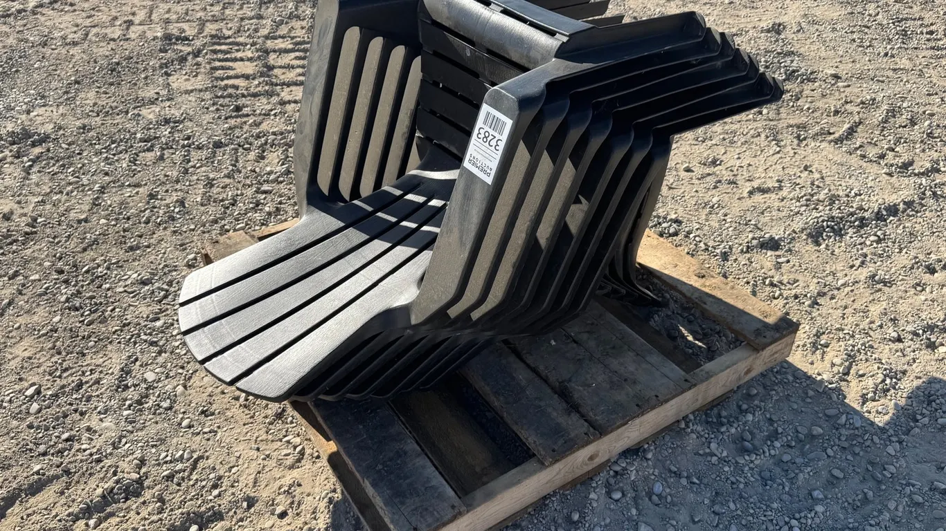 (7) Plastic Deck Chairs