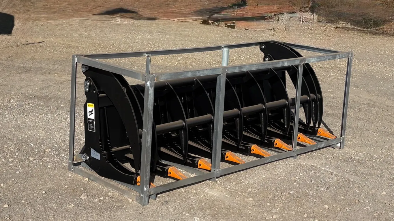 Unused 2026 78" Heavy Grass Fork Grapple Rake