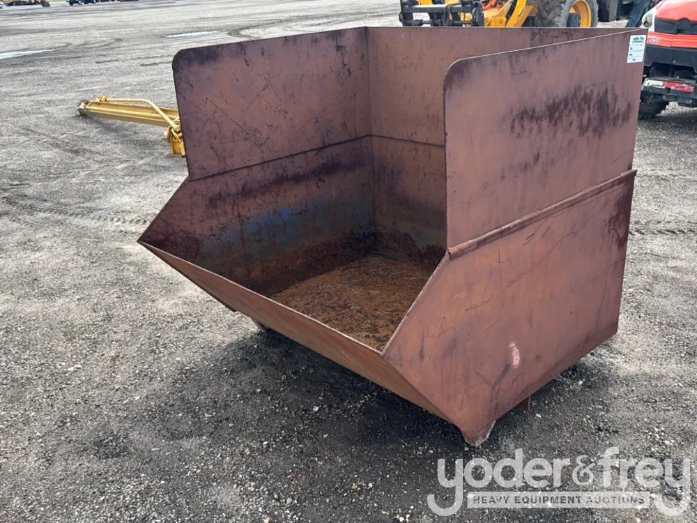 Hopper Dumpster, Rusted Bottom