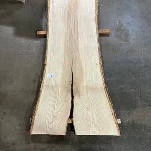 (1) Ash Slab, Kiln-dried, Live-edge