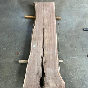 (1) Black Walnut Slab, Kiln-dried, Live-edge