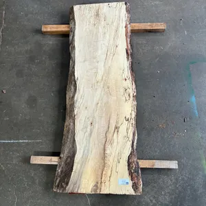(1) Maple Slab, Kiln-dried, Live-edge