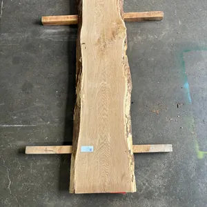 (1) White Oak Slab, Kiln-dried, Live-edge