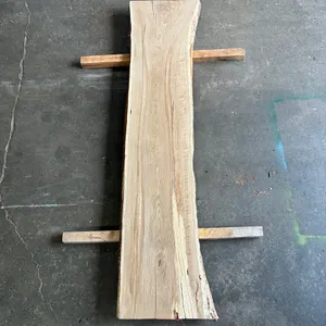 (1) White Oak Slab, Kiln-dried, Live-edge