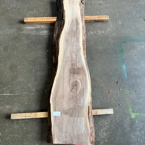 (1) Black Walnut Slab, Kiln-dried, Live-edge
