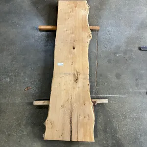 (1) White Oak Slab, Kiln-dried, Live-edge