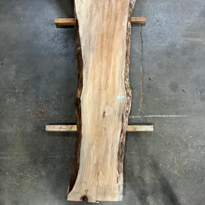 (1) Sycamore Slab, Kiln-dried, Live-edge