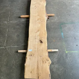 (1) White Oak Slab, Kiln-dried, Live-edge