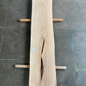 (1) White Oak Slab, Kiln-dried, Live-edge
