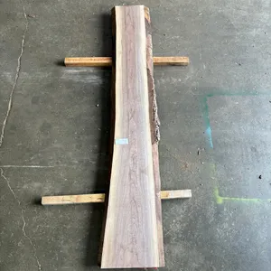 (1) Black Walnut Slab, Kiln-dried, Live-edge