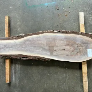 (1) Black Walnut Slab, Kiln-dried, Live-edge