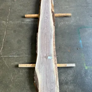 (1) Black Walnut Slab, Kiln-dried, Live-edge