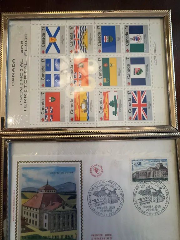 Canada Provincial and Territorial Flags Stamp Sheet and FDC Collection