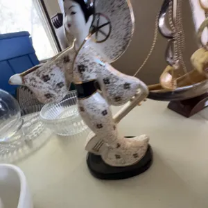 Porcelain Japanese Geisha Figurine with Parasol