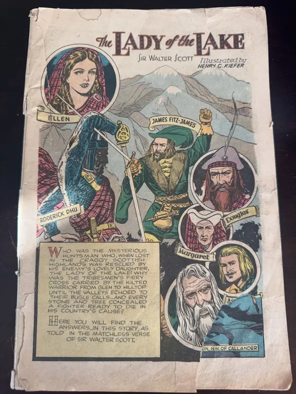 The Lady of the Lake by Sir Walter Scott Illustrated Comic Book