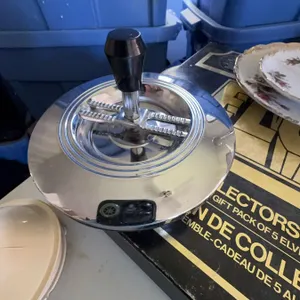 Metal Ashtray With Spinning Dump Mechanism