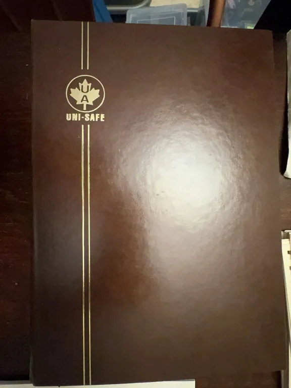 Uni-Safe Canada Stamp Album with Canadian Postage Stamps Assortment