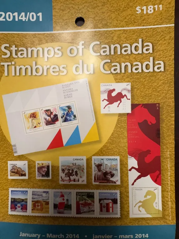 2014 Canada Post Stamp Collection Booklet With Lunar Horse Stamps
