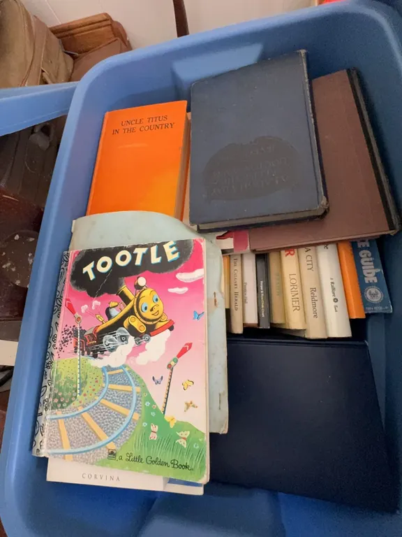 Vintage and Modern Books Including Tootle, Pinocchio, Hank Snow Story