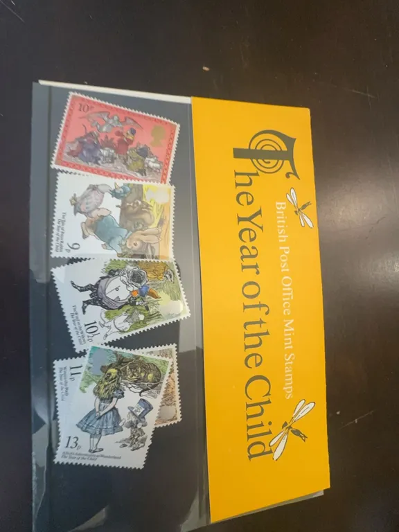 British Post Office Mini Stamps Year of the Child and Boxed Stamp Collection