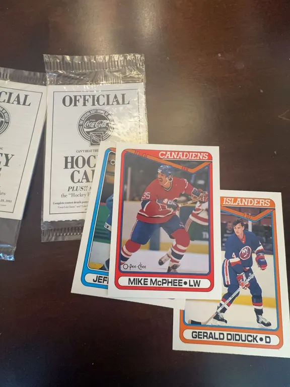 Coca-Cola Official Hockey Cards Assorted Packs and Singles Including Mike McPhee
