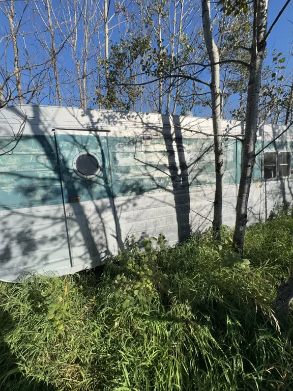 Vintage Travel Trailer With Contents for Salvage or Restoration