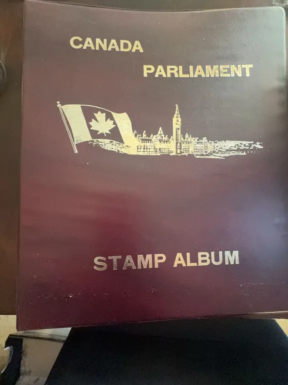 Canada Parliament Stamp Album With 1996-1997 Commemorative Stamps