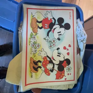 1974 Disney Productions Mickey and Minnie Mouse Prints and Activity Pages