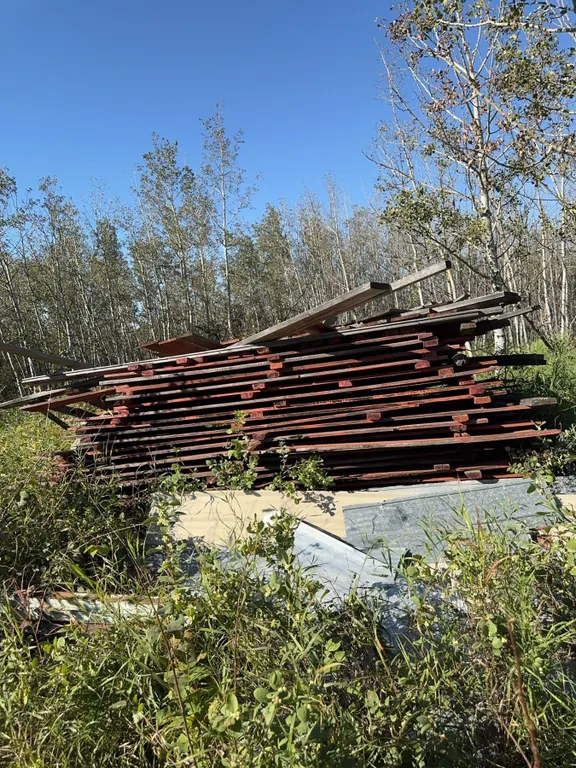 Stack of Structural Steel Beams